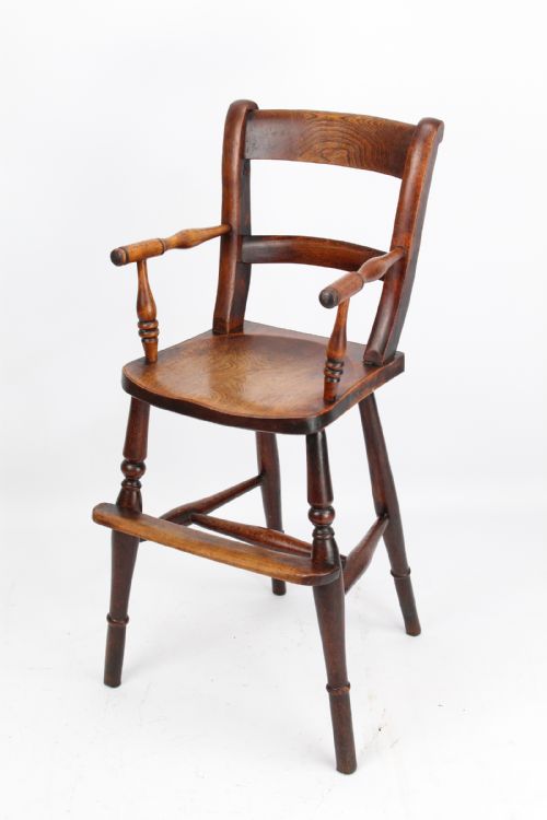 Victorian Ash & Elm Childs High Chair