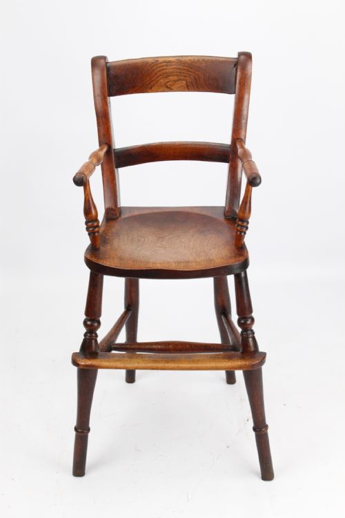 fig 1. Victorian Ash & Elm Childs High Chair
