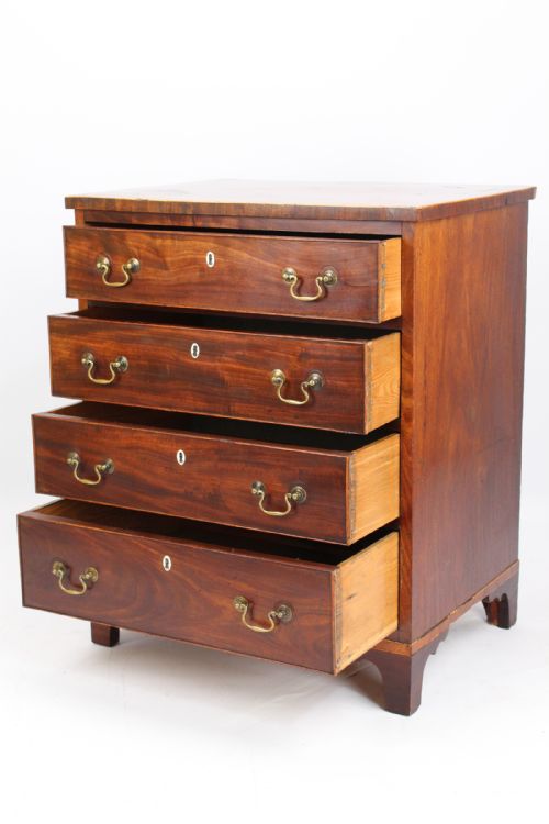 fig 1. Small Georgian Mahogany Chest Of Drawers