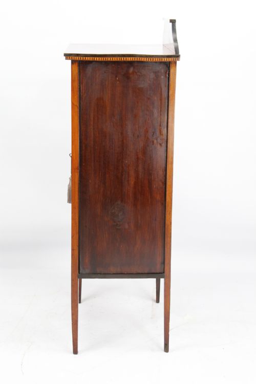 fig 1. Small Edwardian Mahogany Inlaid Bookcase