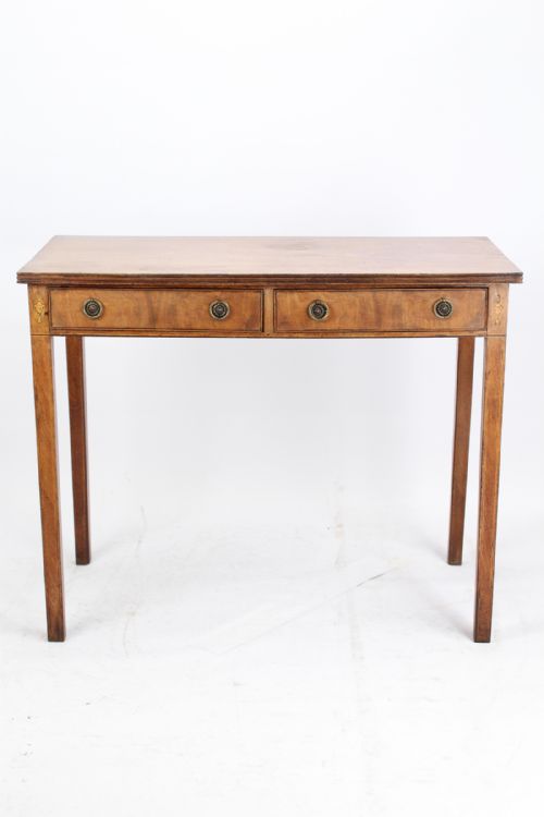 fig 1. Antique Mahogany Writing Table Desk