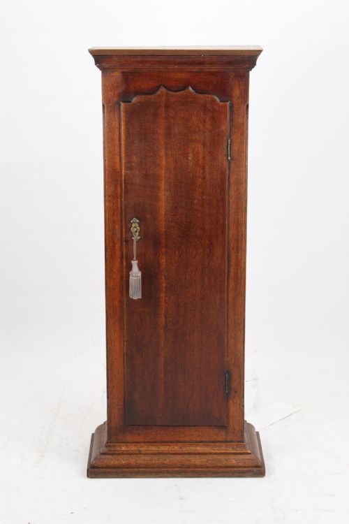 Slim Georgian Oak Hall Cupboard Cabinet