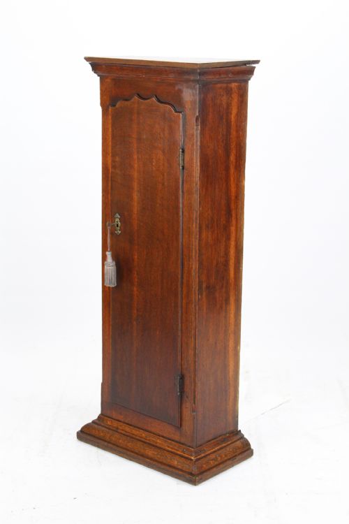 fig 1. Slim Georgian Oak Hall Cupboard Cabinet