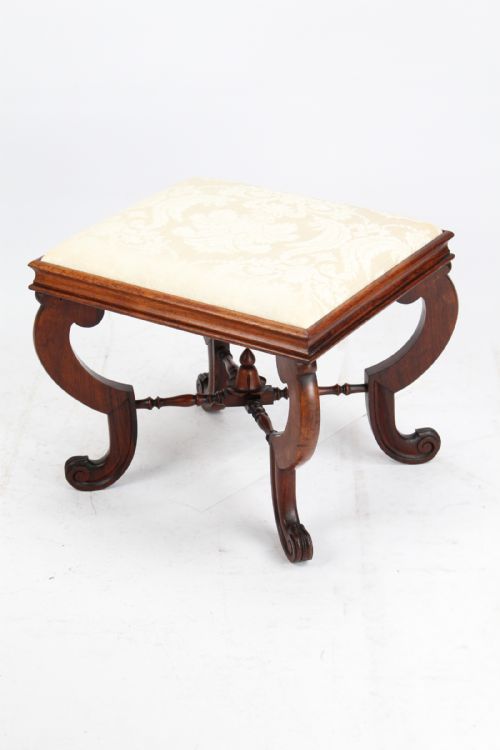 Victorian Walnut Framed  Foot Stool