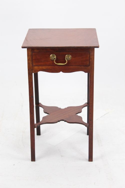 fig 1. Small Georgian Mahogany Bedside Table with Drawer