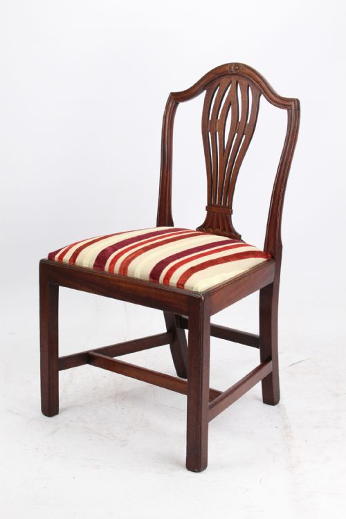 fig 1. Pair 19th Century Mahogany Side Chairs