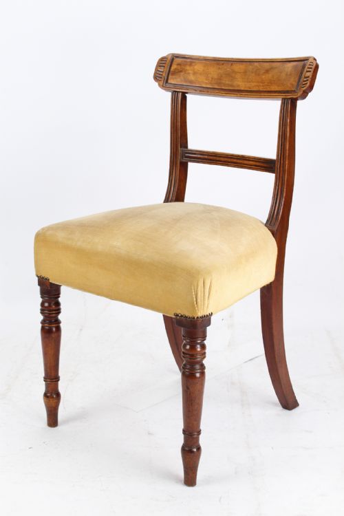 fig 1. Pair of Antique Regency Mahogany Chairs