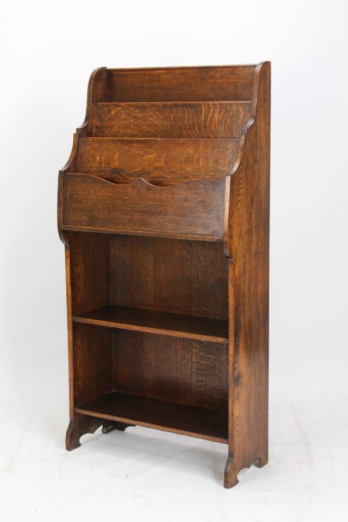 Edwardian Oak Book Display Stand