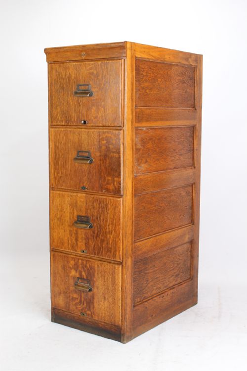 Tall Oak Filing Cabinet by Kenrick & Jefferson