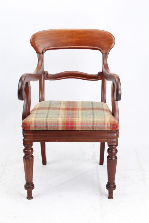 fig 1. Victorian Mahogany Desk Chair