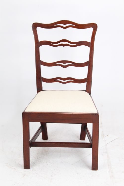 fig 1. Georgian Mahogany Ladderback Desk Chair
