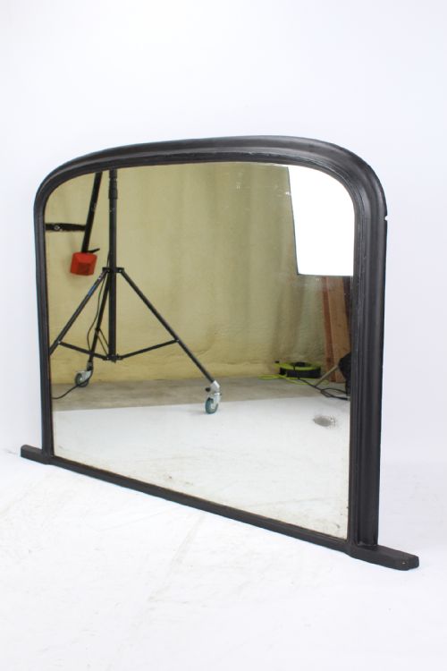 fig 1. Large Ebonised Victorian Overmantle Mirror