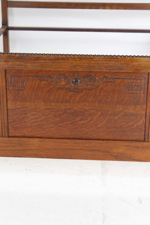 fig 2. Edwardian Oak Double Bed