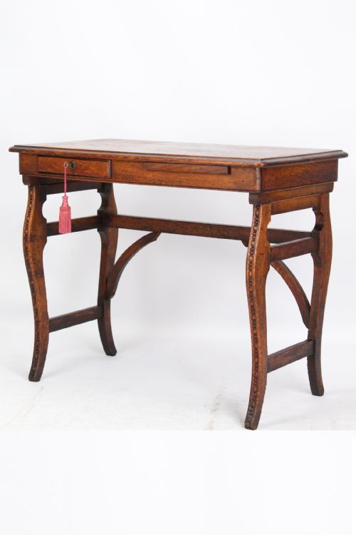 Small Antique French Oak Desk