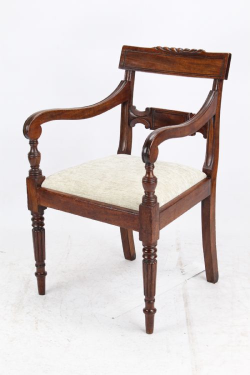 fig 1. Victorian Mahogany Desk Chair