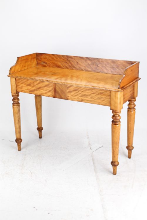 Victorian Satinwood Writing Table Desk
