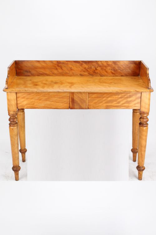 fig 1. Victorian Satinwood Writing Table Desk