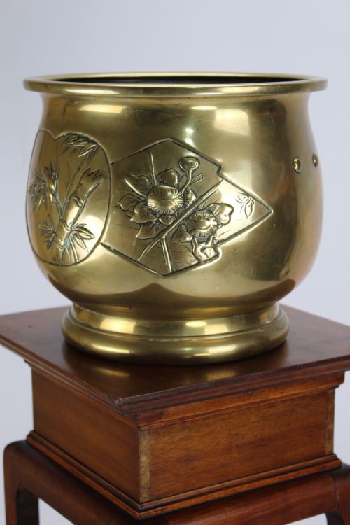 Arts & Crafts Brass Jardiniere Planter