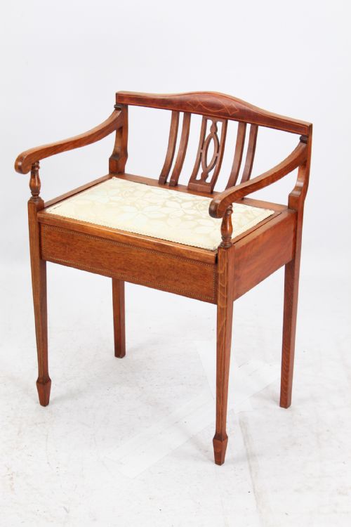 Antique Edwardian Piano Stool