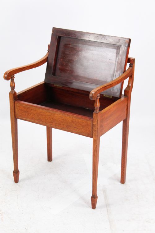 fig 1. Antique Edwardian Piano Stool