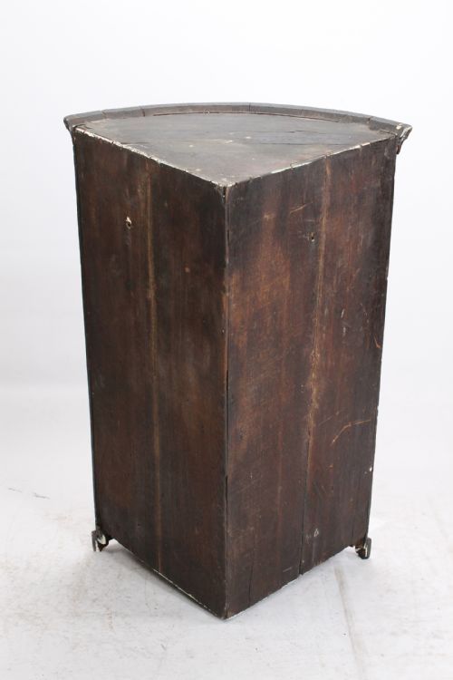 fig 1. Georgian Oak Bow Front Corner Cupboard