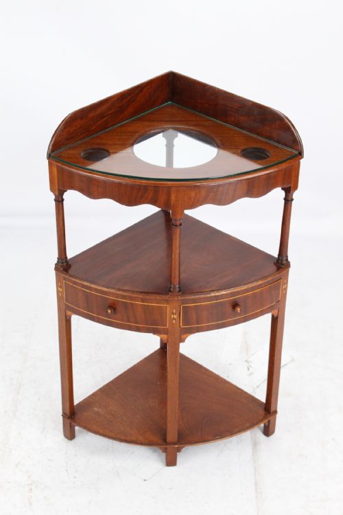 fig 1. Antique George III Corner Washstand