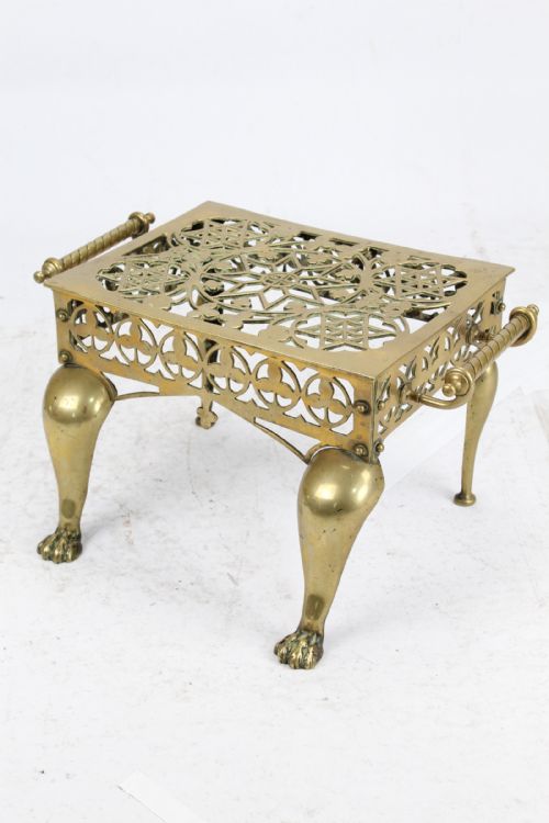 fig 1. Large Georgian Pierced Brass Footman