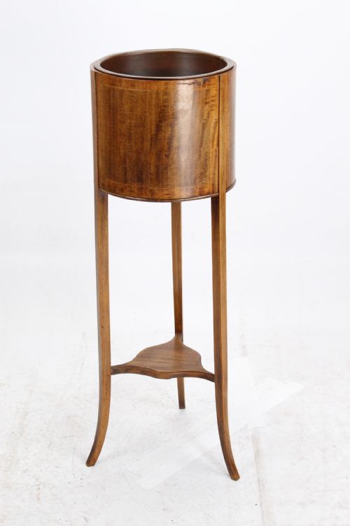 Edwardian Mahogany & Inlaid Plant Stand