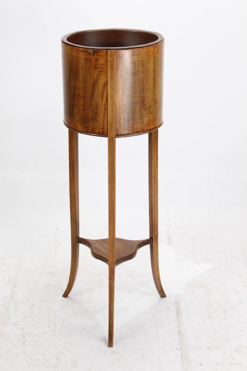 fig 1. Edwardian Mahogany & Inlaid Plant Stand