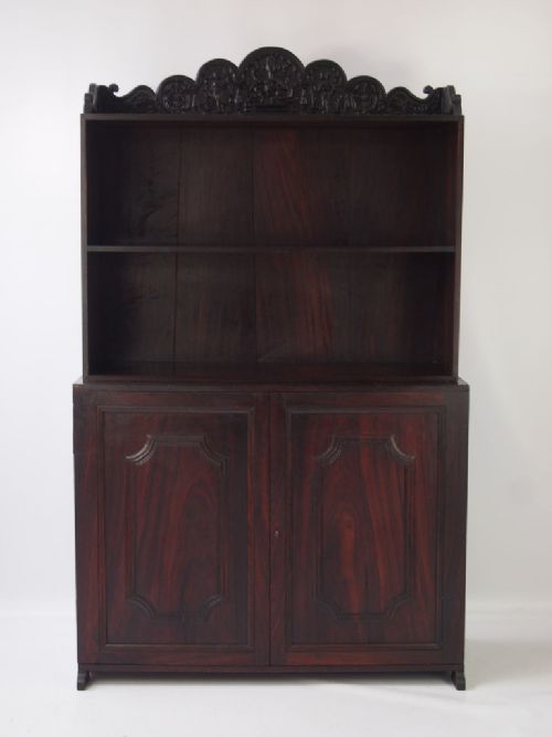 fig 1. Small Carved Anglo Indian Sideboard Dresser