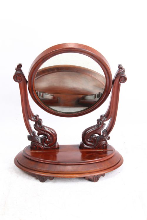 fig 1. Victorian Mahogany Dressing Table Mirror