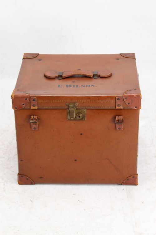 fig 1. Vintage Steamer Trunk Travel Chest
