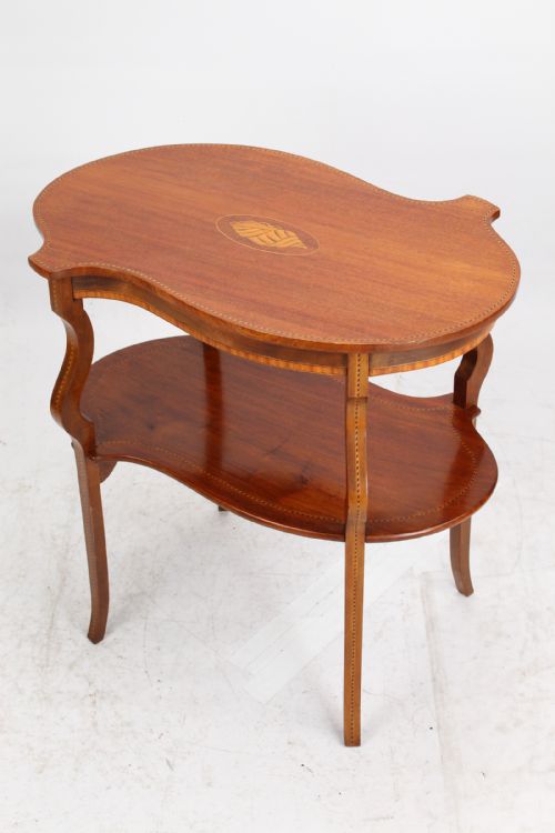 Edwardian Mahogany & Inlaid Side Table