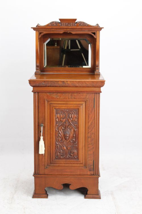 Victorian Arts and Crafts Walnut Cabinet