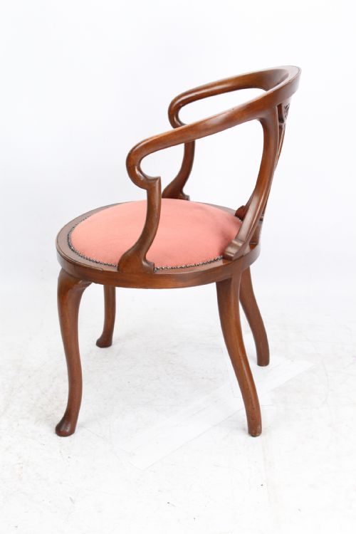 fig 1. Edwardian Mahogany Tub Chair Armchair