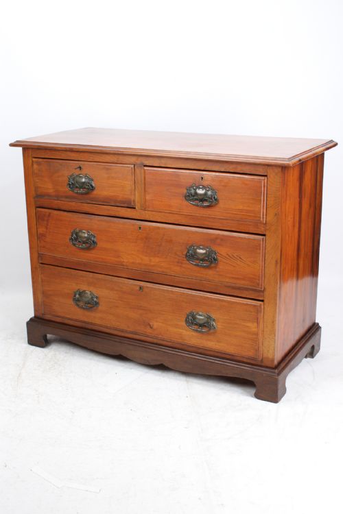 Edwardian Arts & Crafts Walnut Chest of Drawers