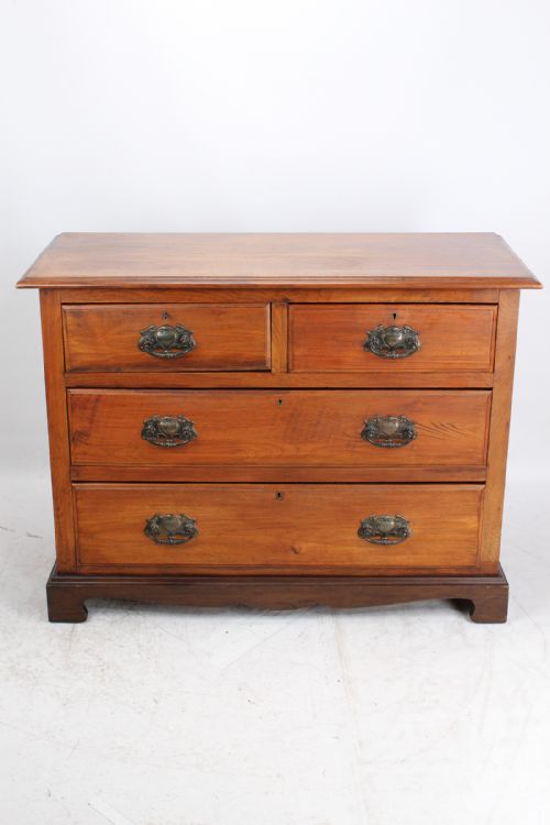 fig 1. Edwardian Arts & Crafts Walnut Chest of Drawers