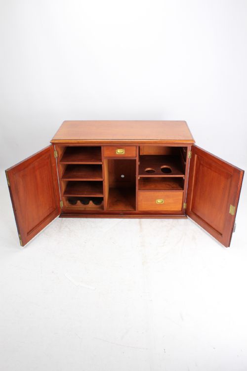 fig 1. Victorian Heal & Sons Mahogany Low Cupboard