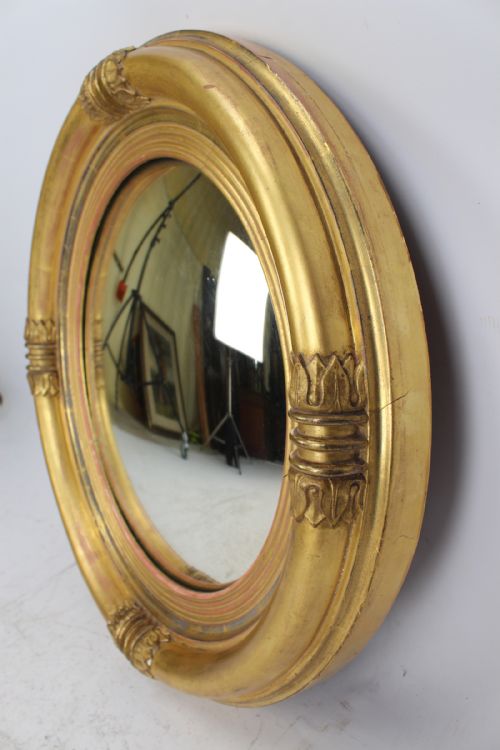 fig 2. Large William IV Water Gilt Convex Mirror