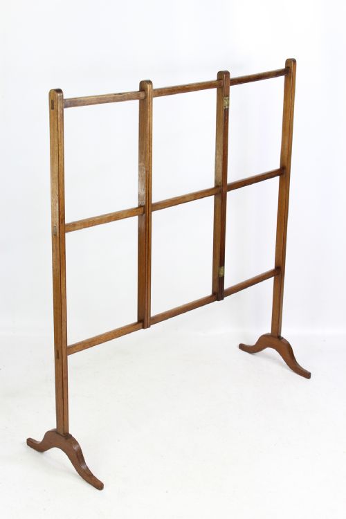 Victorian Mahogany Folding Towel Rail Clothes Horse