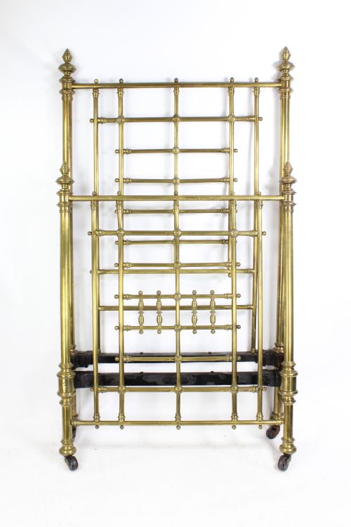 fig 1. SINGLE VICTORIAN BRASS BED