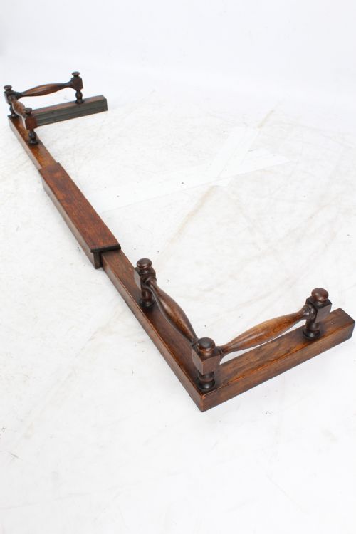 fig 1. Vintage Extending Oak Fire Fender
