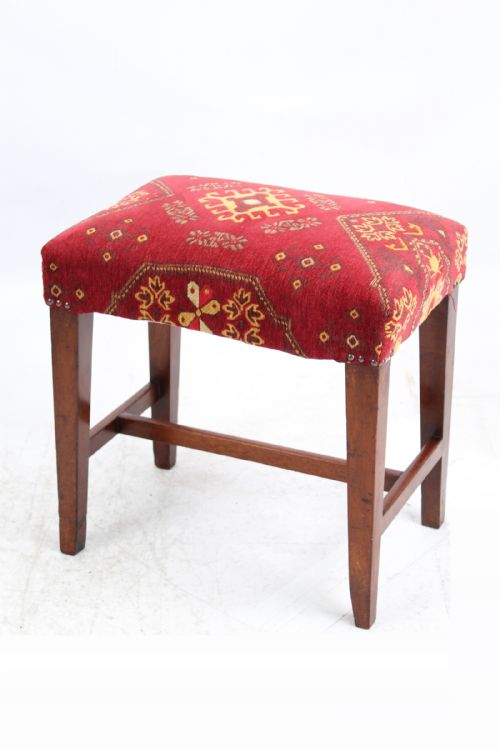 19th Century Mahogany Dressing Table Stool