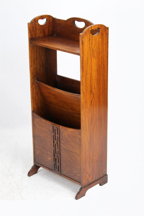 Edwardian Oak Newspaper Stand Canterbury