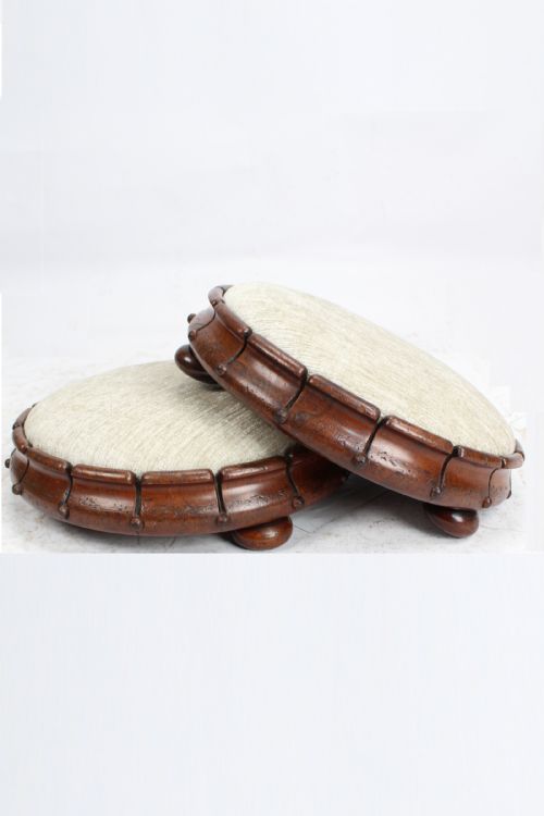 Pair Victorian Mahogany Foot Stools