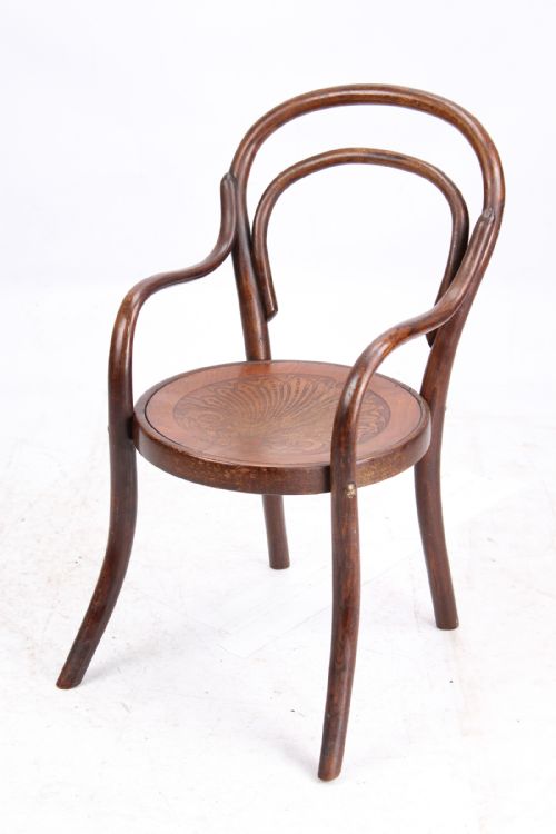 Edwardian Childs Bentwood Thonet Style Armchair by J & J Kohn