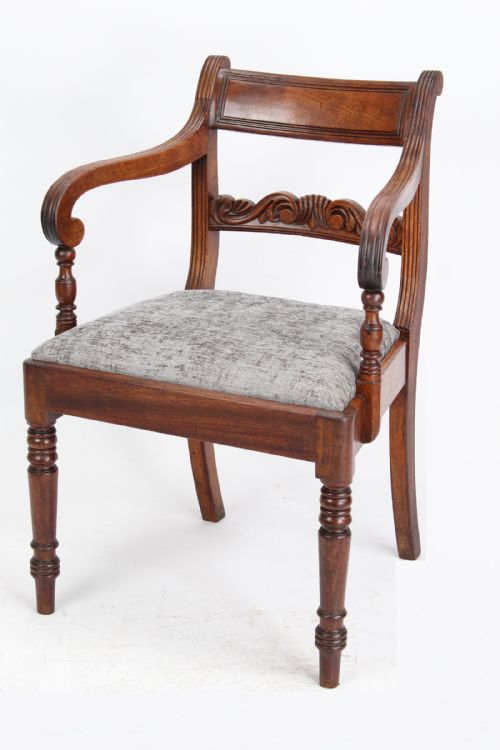 Antique Regency Mahogany Desk Chair