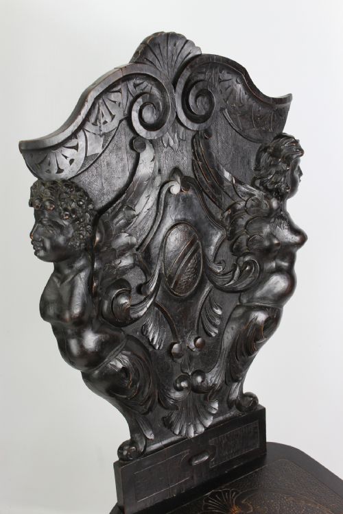 fig 1. Victorian Sgabello Hall Chair