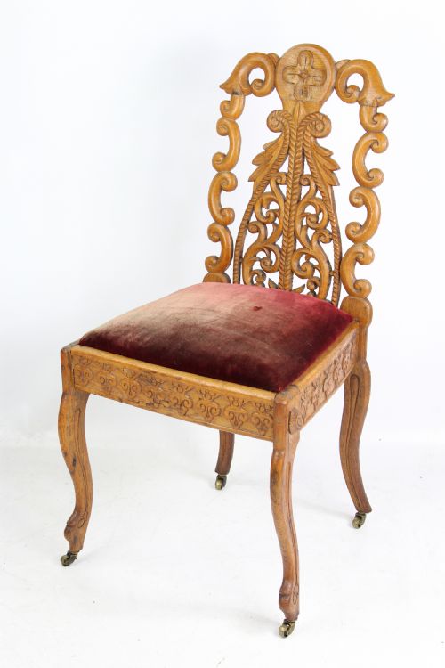 fig 1. Pair of Victorian Chairs Carved from Oak Beer Casks
