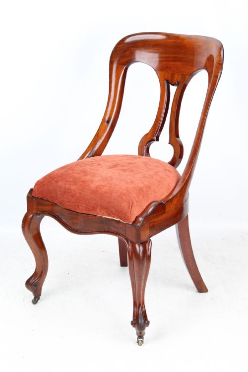 Victorian Mahogany Slipper Chair